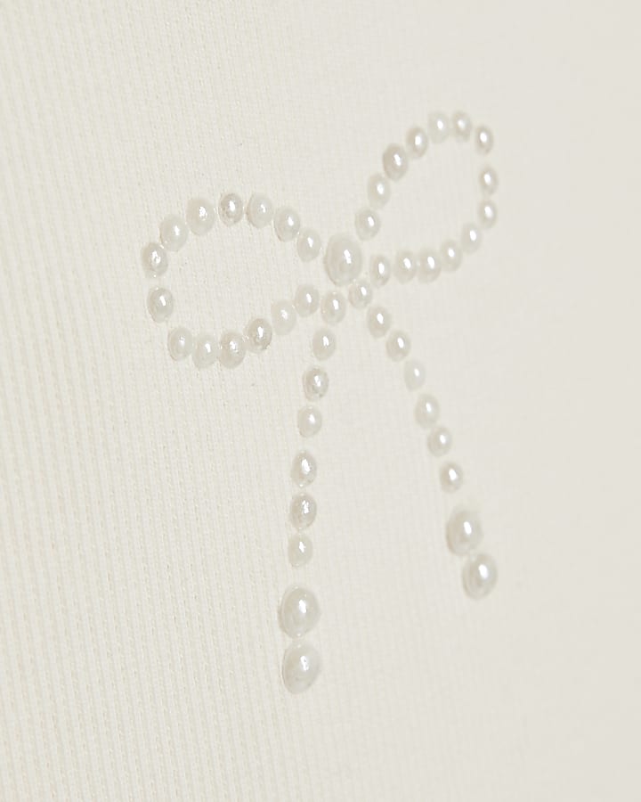 Girls Cream 2 in 1 Shrug Dress