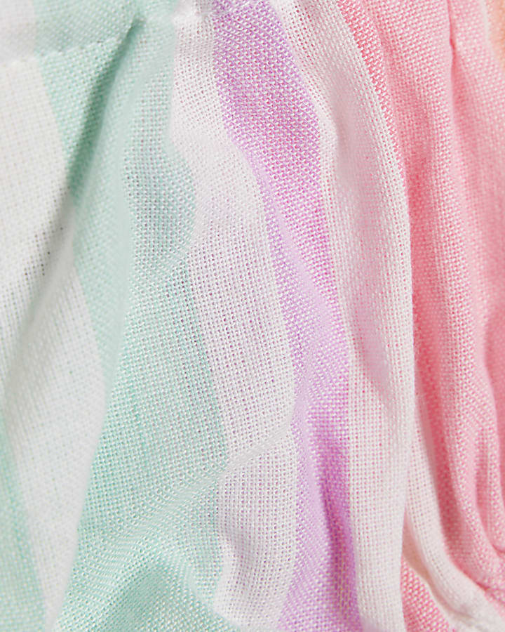 Baby Girls White Hybrid Stripe Dress Set