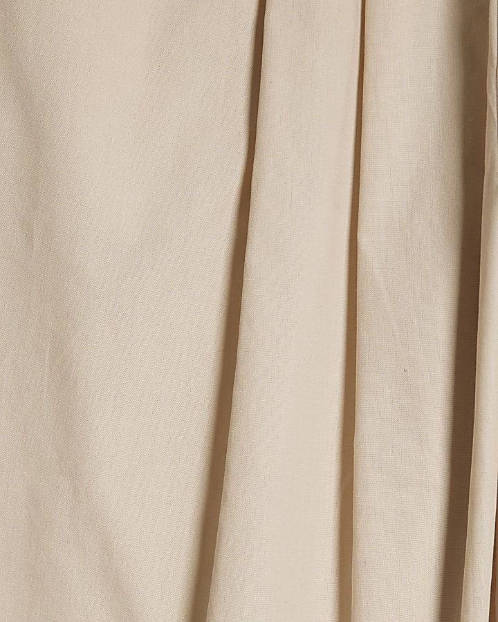 Girls Beige Balloon Trousers