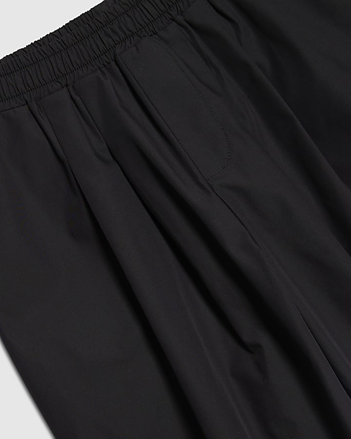 Girls Black Balloon Trousers