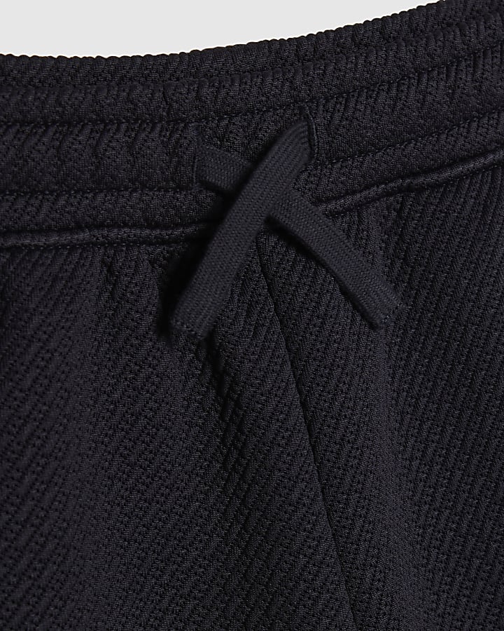 Mini Boys Navy Oversized Textured T-Shirt Set