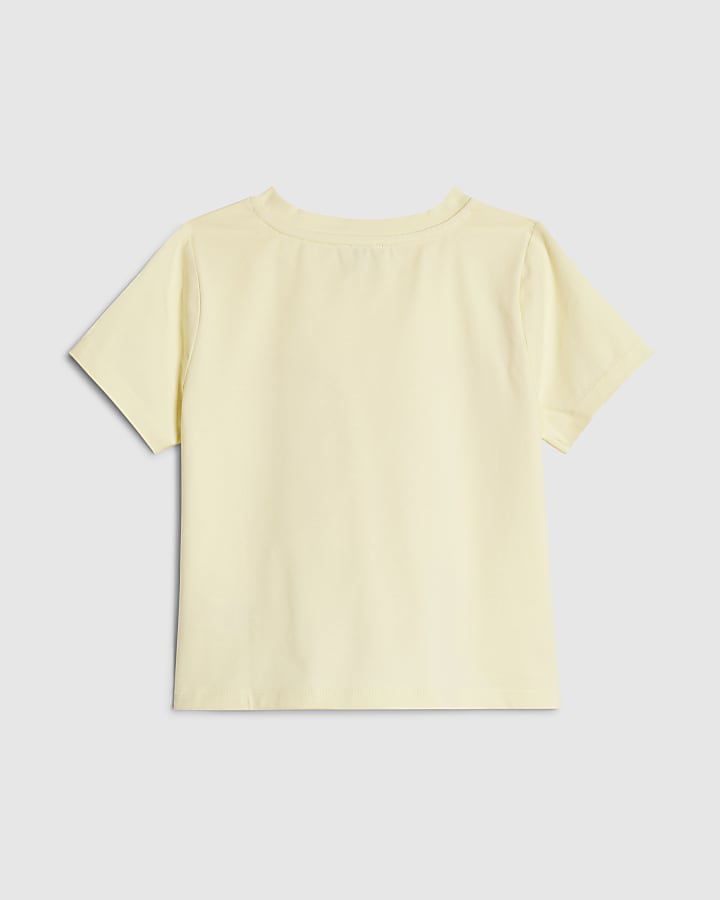 Girls Yellow Butterfly T-Shirt