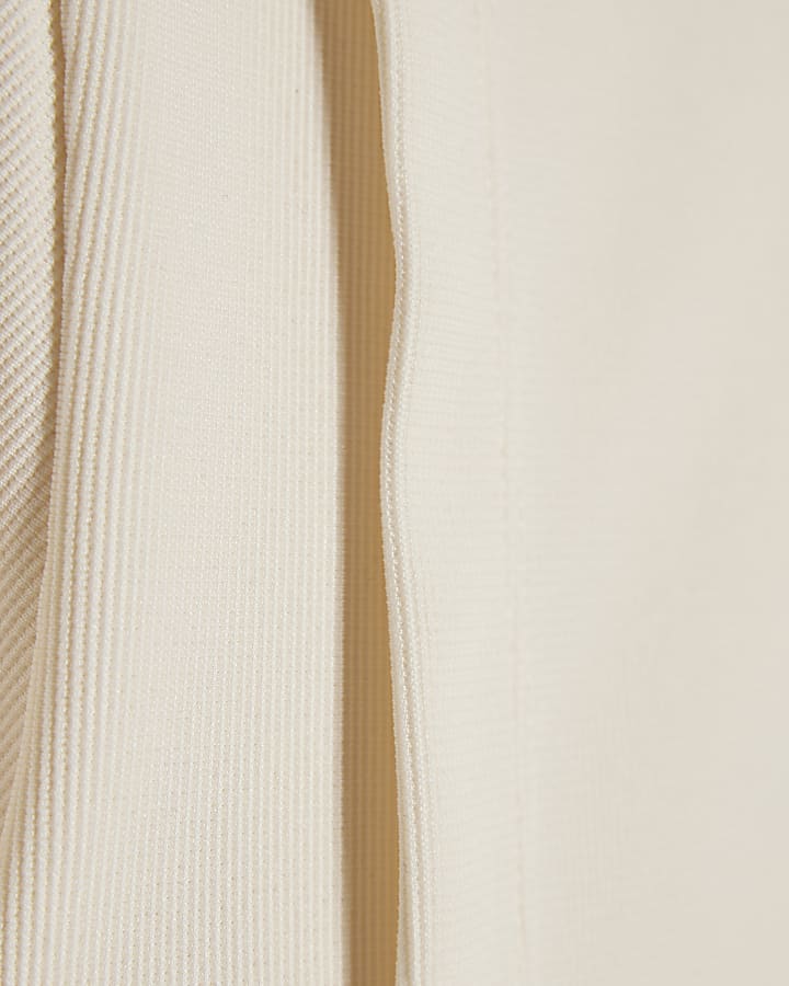 Girls Cream Ponte T-Shirt Set