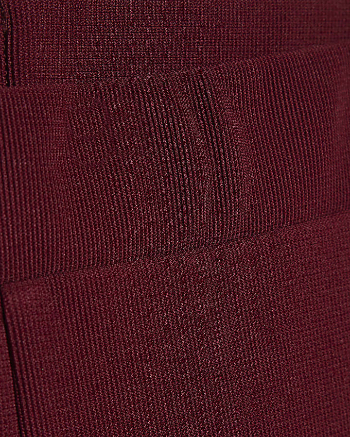 Girls Red Ponte T-Shirt Set