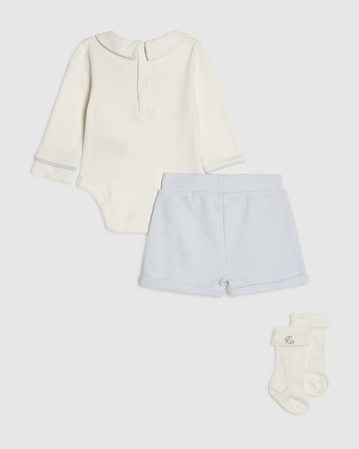 Baby Boys Blue Smart Bloomer Set