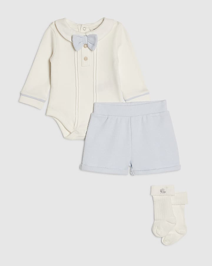 Baby Boys Blue Smart Bloomer Set