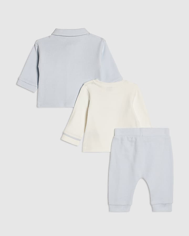 Baby Boys Blue Shacket Set