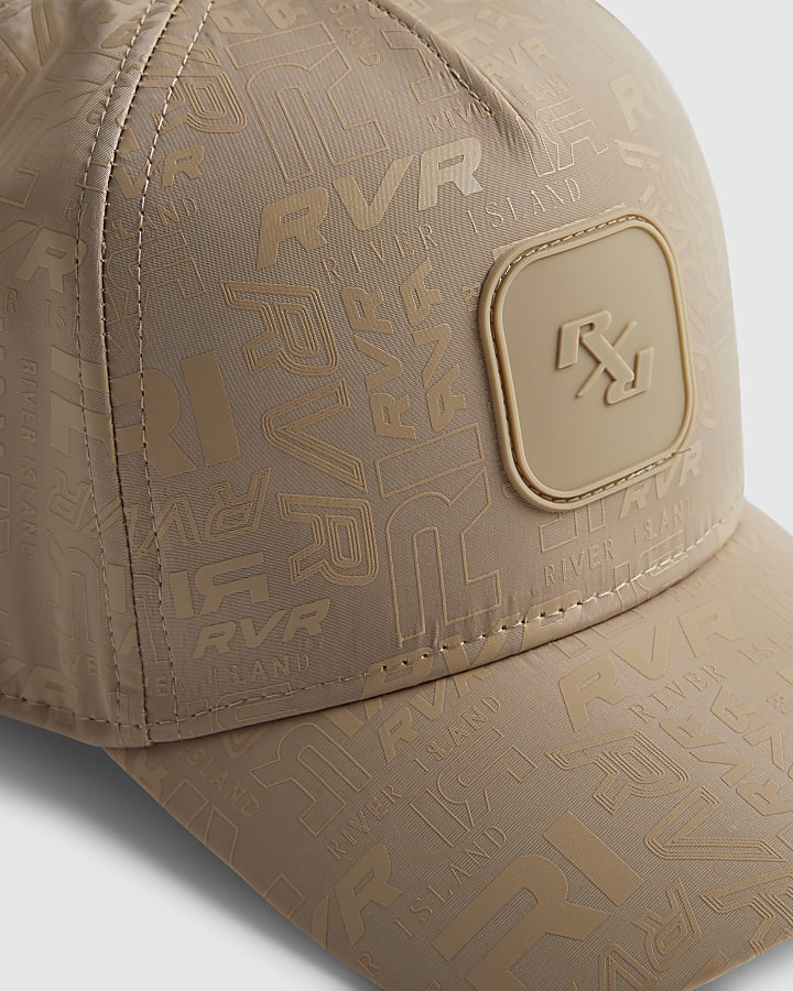 Boys Beige RVR Monogram Cap