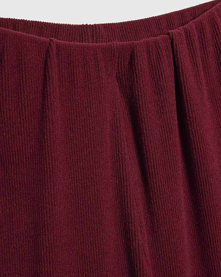 Girls Cosy Ribbed Top Set