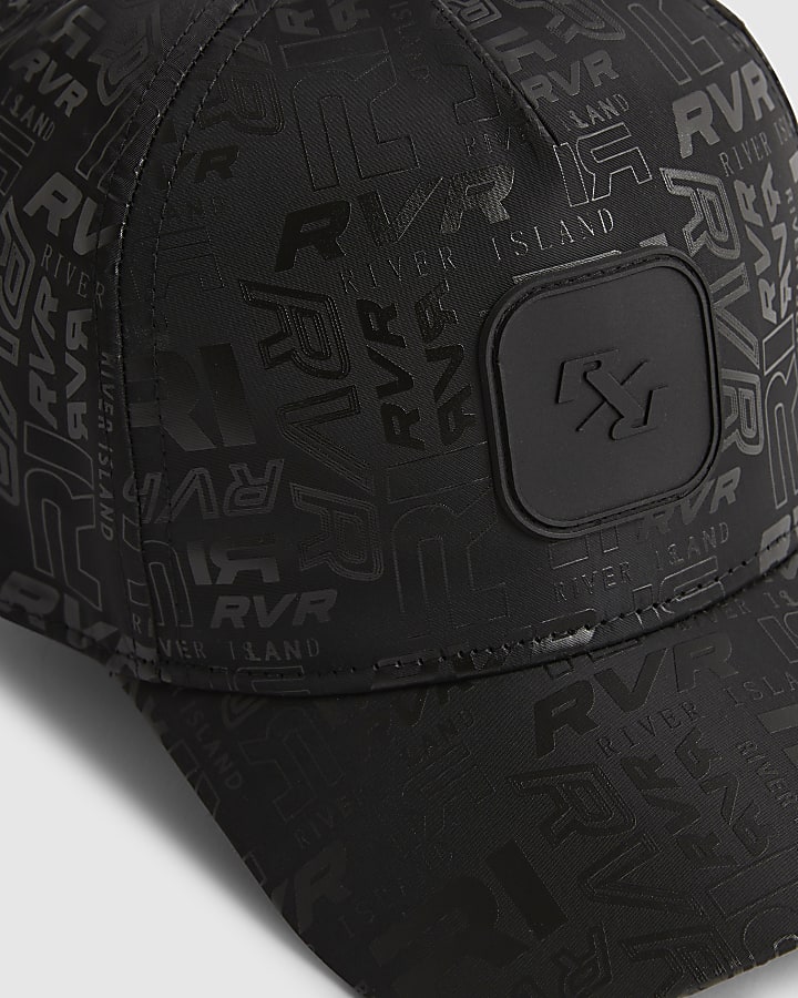 Boys Black RVR Monogram Cap