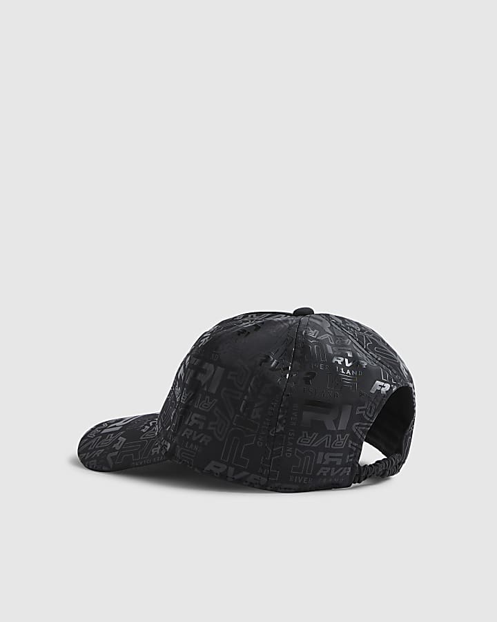 Mini Boys Black RVR Monogram Cap