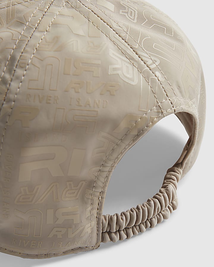 Mini Boys Beige RVR Monogram Cap