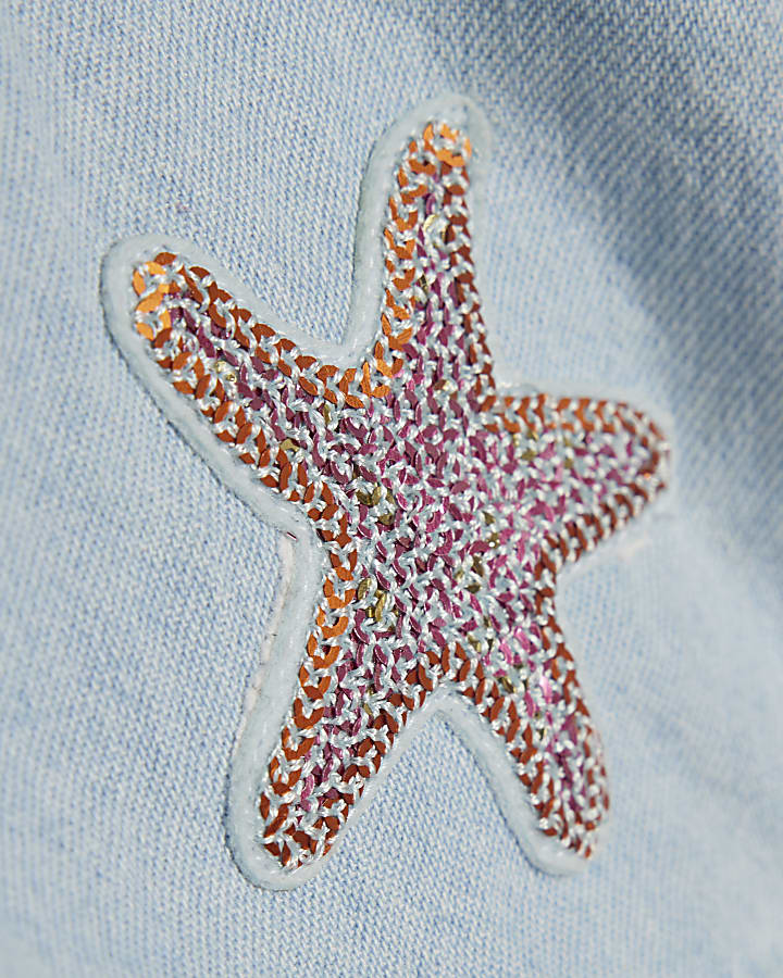 Mini Girls Blue Sealife T-shirt & Shorts Set