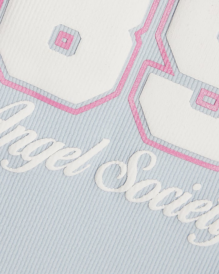 Girls Blue Brooklyn 89 Angel Society Tank Top