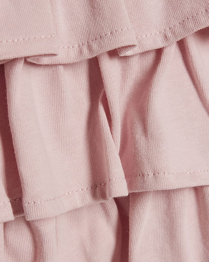 Girls White Dolphin T-Shirt And Rara Set