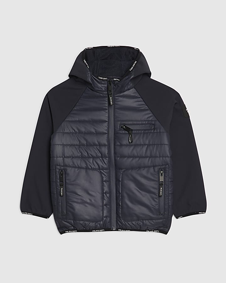 Boys Navy Palais Dept Hooded Jacket