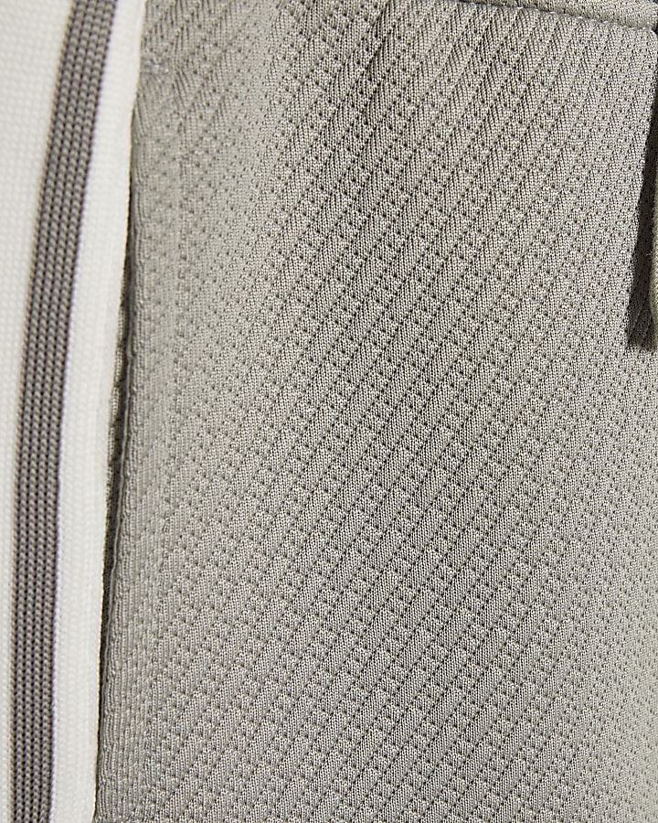 Mini Boys Green Boxy Stripe Smart Shirt Set