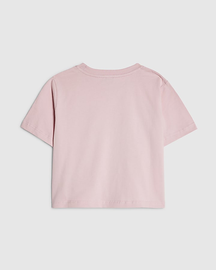 Girls Pink Cali City 09 Crop Top