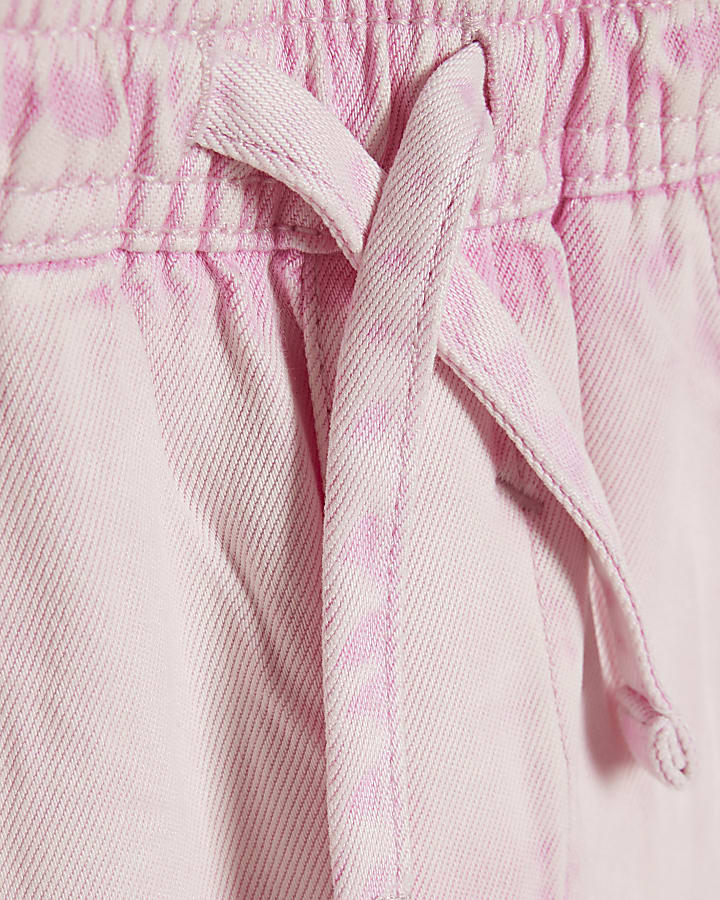 Girls Pink Loose Fit Jeans