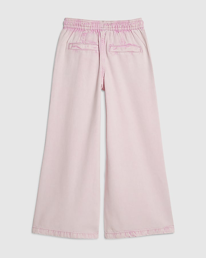 Girls Pink Loose Fit Jeans