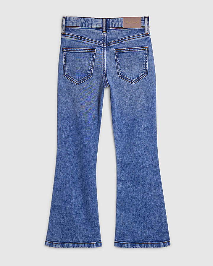 Girls Blue  Keychain Flared Jeans