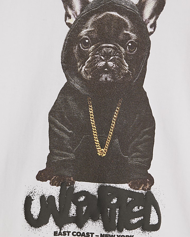 Boys White Frenchie T-Shirt