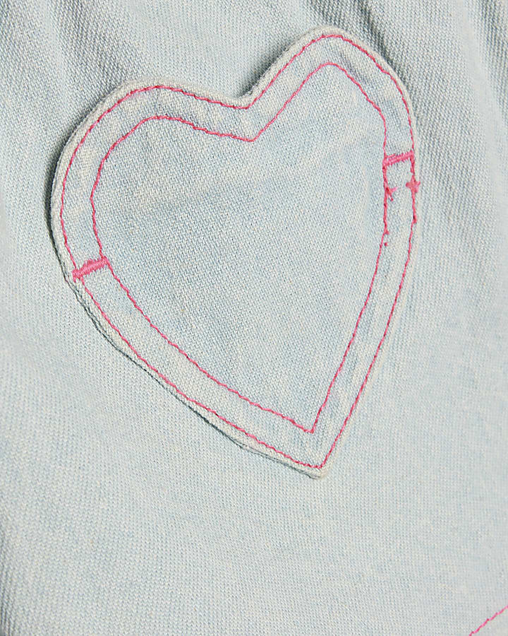 Mini Girls Blue Denim Hybrid Tiger Set