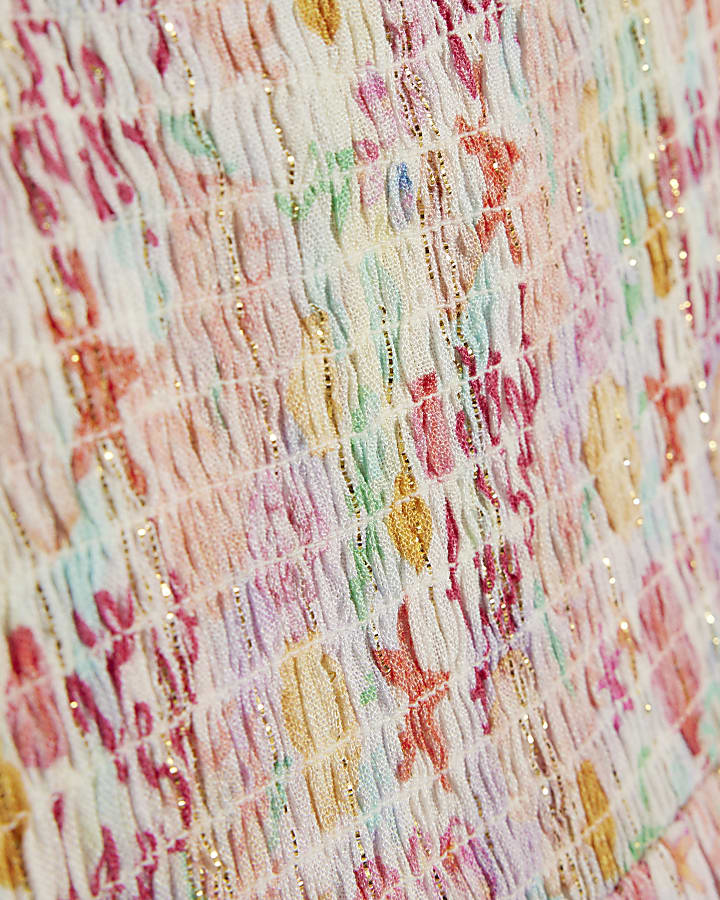 Mini Girls White Under The Sea Top Set