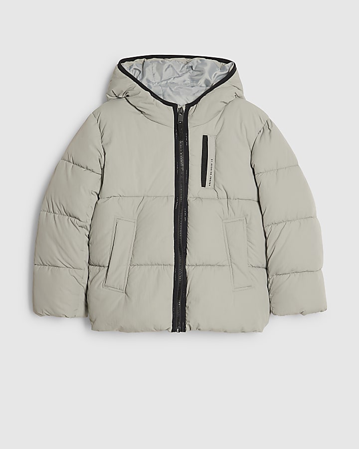 Boys Grey Heavyweight Padded Jacket