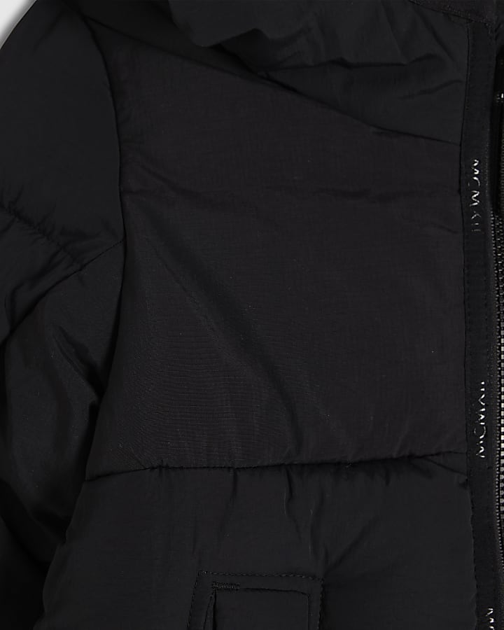 Mini Boys Black Heavyweight Padded Jacket
