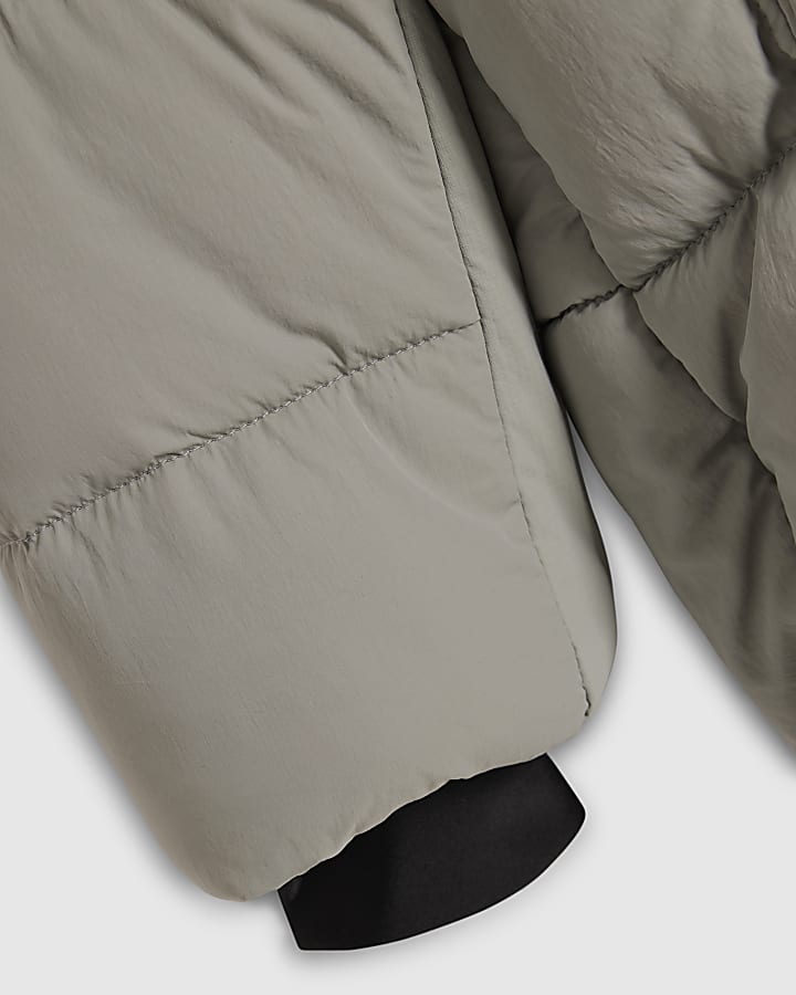 Mini Boys Grey Heavyweight Padded Jacket