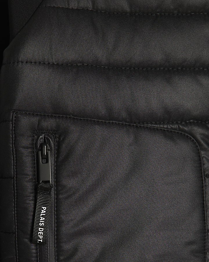 Mini Boys Black Palais Dept Hooded Jacket