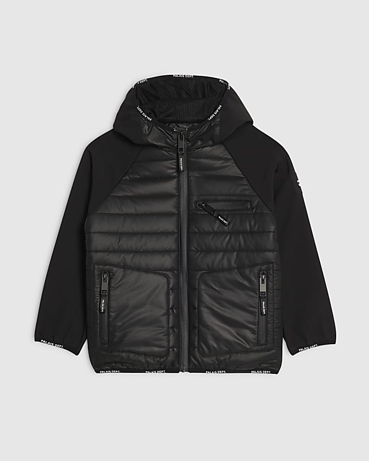 Boys Black Palais Dept Hooded Jacket