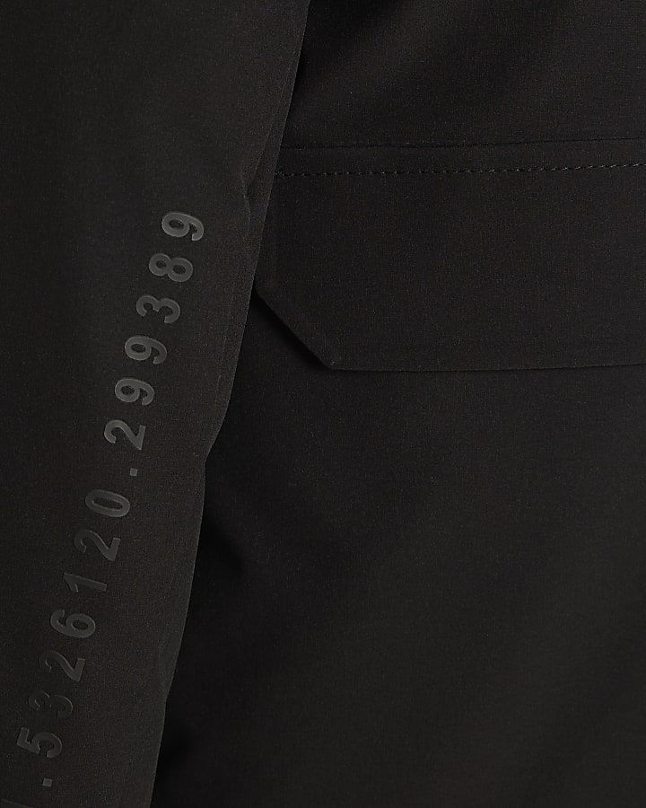 Boys Black MCMXII Hooded Coat