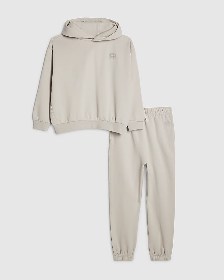 Boys Grey RR Hoodie And Joggers Set