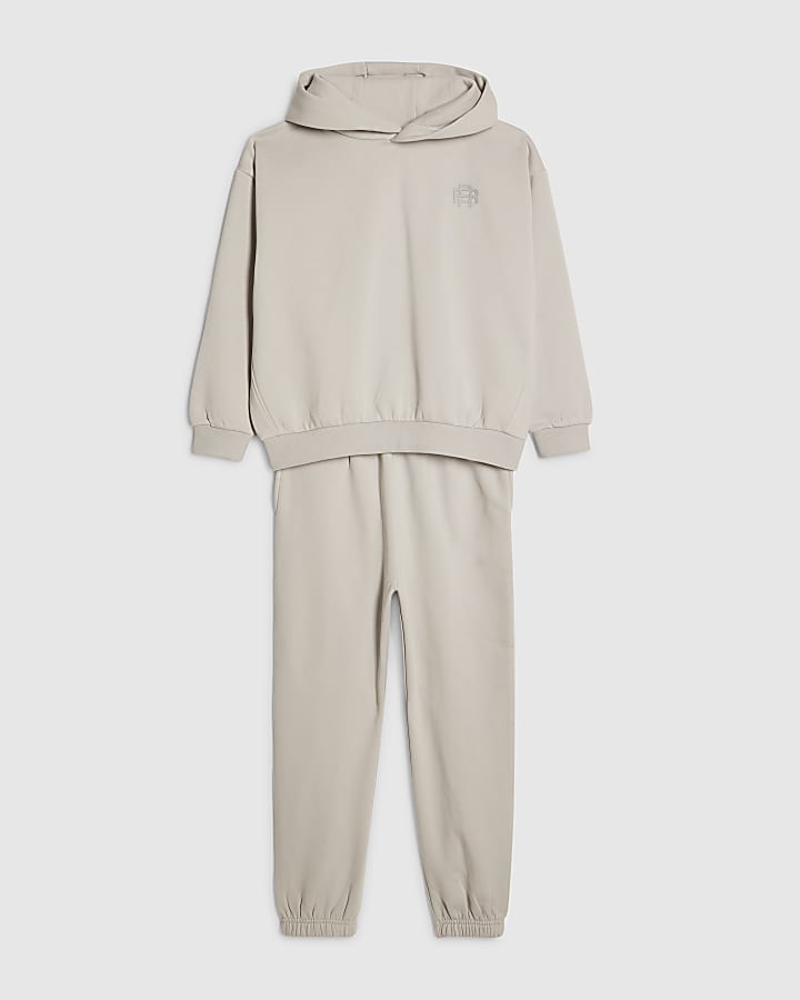 Boys Grey RR Hoodie And Joggers Set