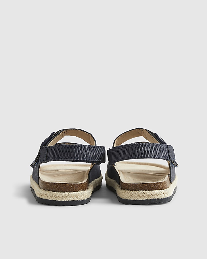 Boys Navy Footbed Sandals