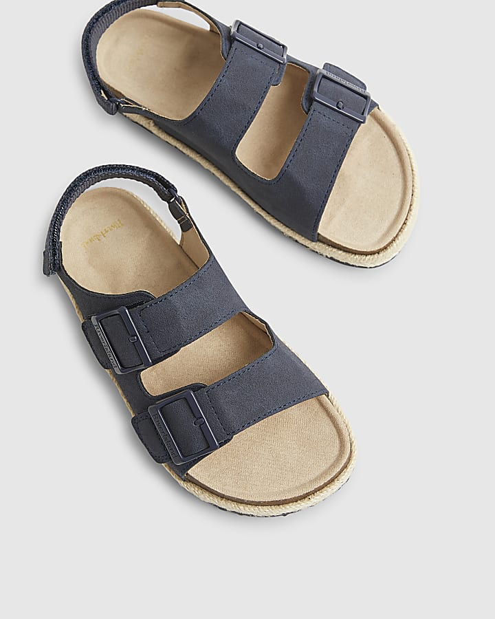 Boys Navy Footbed Sandals