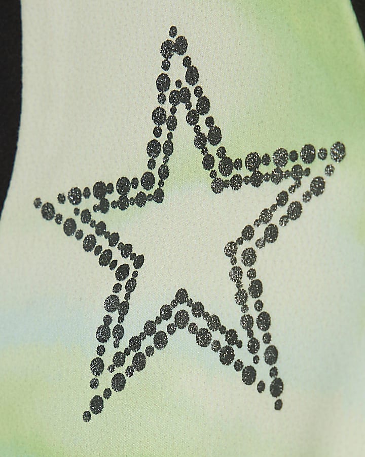 Girls Green RI Active Abstract Skirt Set