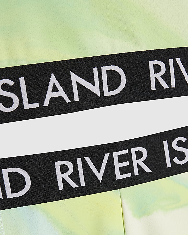 Girls Green RI Active Cycling Shorts Set