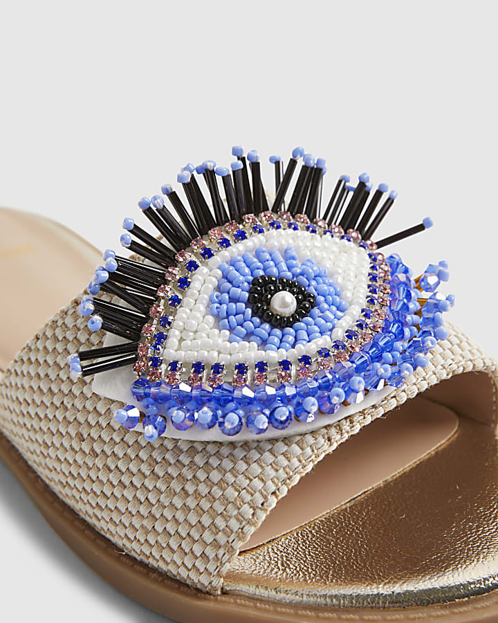 Girls Blue Eye Sandals