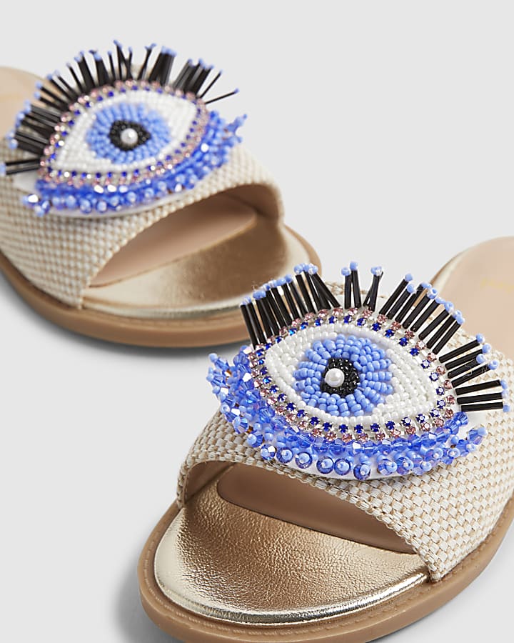 Girls Blue Eye Sandals
