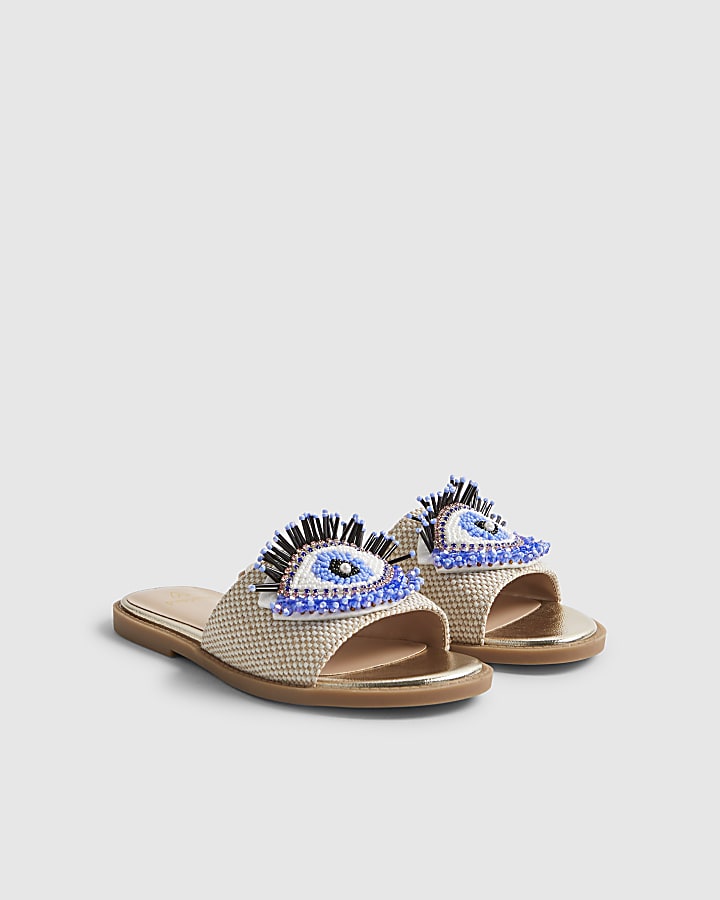 Girls Blue Eye Sandals