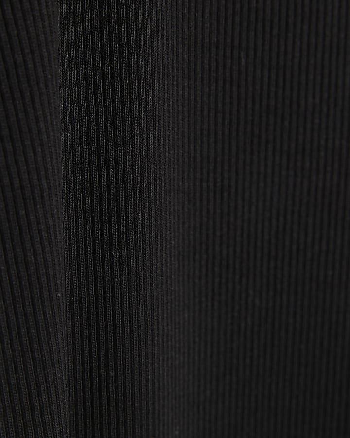 Girls Black RI Flared Leggings