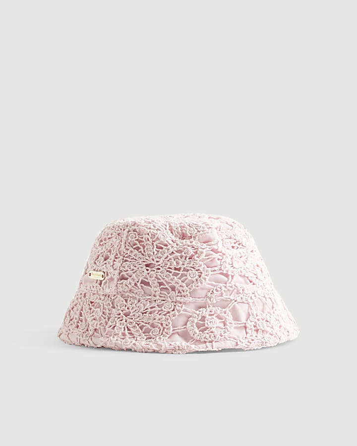 Mini Girls Pink Crochet Hat