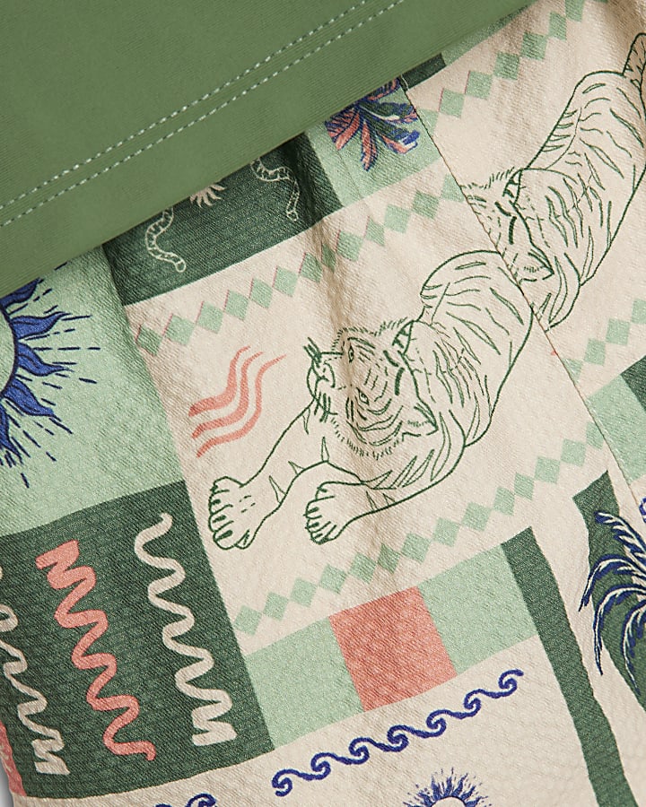 Mini Boys Khaki Tiger T-Shirt Set