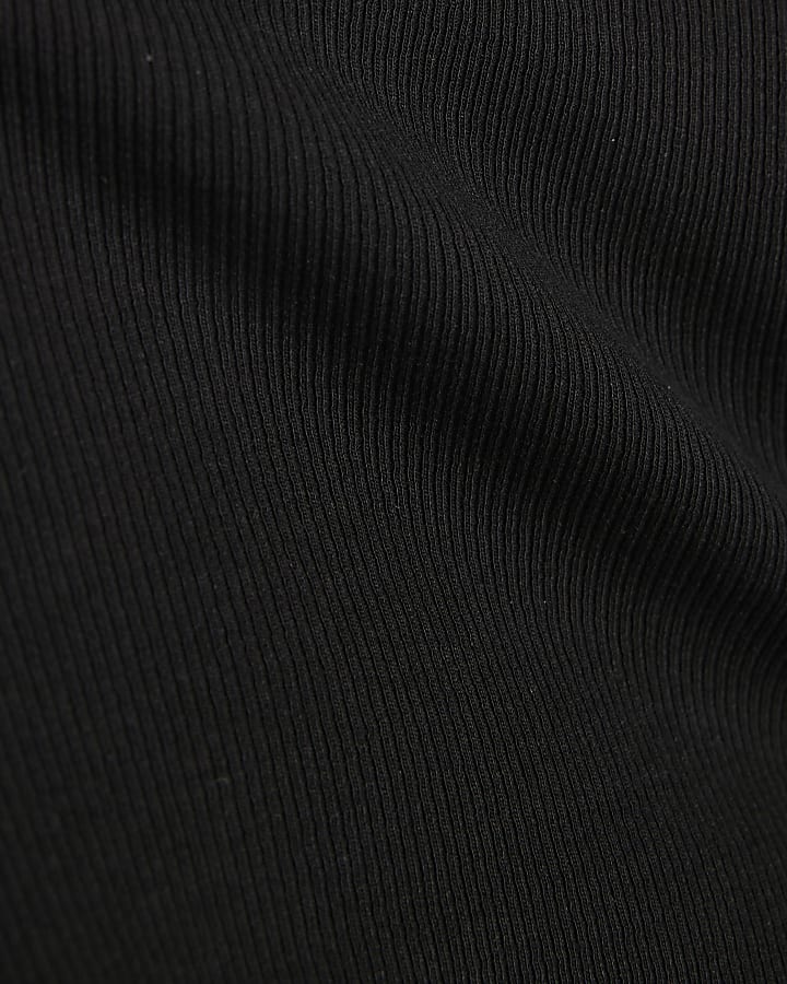 Girls Black Script RI Tank Top