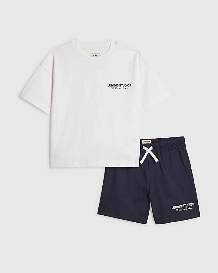 Mini Boys White Luminis Essentials Set