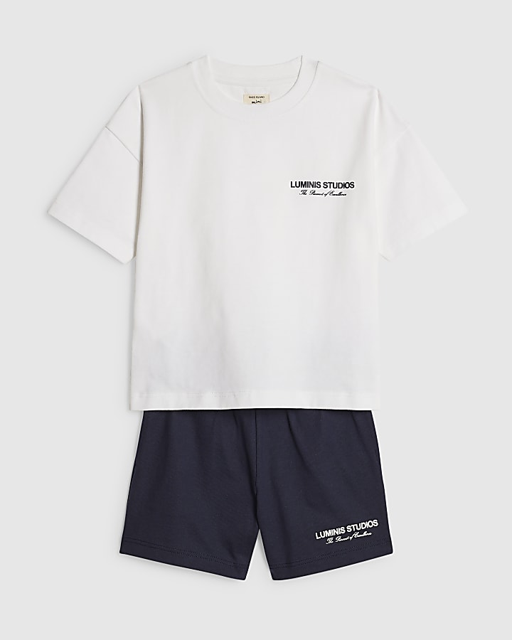 Mini Boys White Luminis Essentials Set
