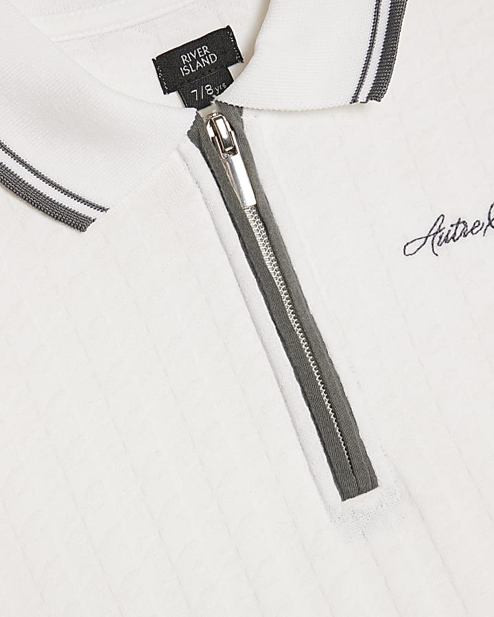 Boys White Polo Shirt And Shorts Set